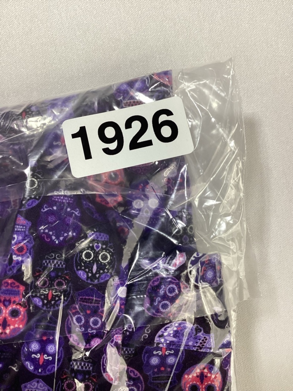Men's Purple Skull-Pattern Button-Down Dress Shirt - Picture 11 of 11